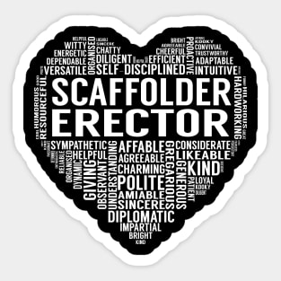 Scaffolder Erector Heart Sticker